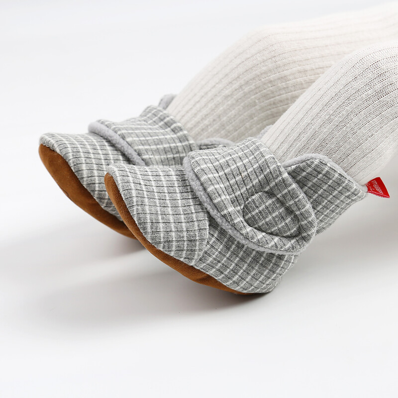 Zīdaiņu apavi Zeķes Siltas Pretslīdes Kokvilnas Komforts Viegls Rāpošanas Toddler Pirmie Staigulīši Zēniem Zēniem Meiteņu Zābaciņi Apavi