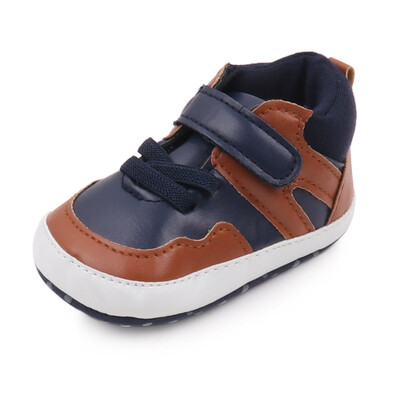 Zīdaiņu apavi, mīksta poliuretāna augstas kvalitātes pavasara un rudens stila mazuļi pirmsstaigāšanas kedas zēniem 0–9–18 mēn. 2024. gada jauna mode BHX3049