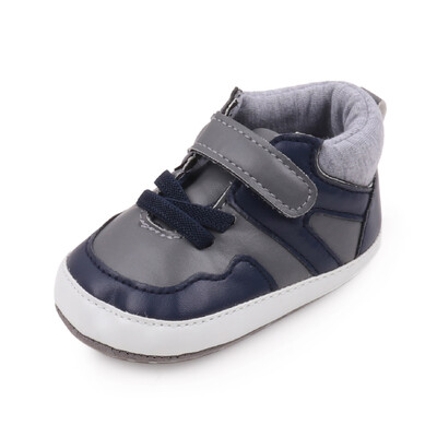 Zīdaiņu apavi, mīksta poliuretāna augstas kvalitātes pavasara un rudens stila mazuļi pirmsstaigāšanas kedas zēniem 0–9–18 mēn. 2024. gada jauna mode BHX3049