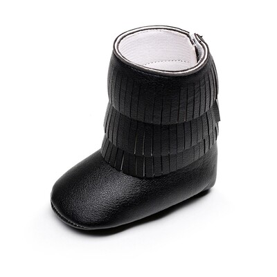 Βρεφικά μποτάκια για μωρά με θηλιά Fringe Hook Boot για αγόρια για νεογέννητο First Walkers PU Δερμάτινο μωρό μοκασίνιο σουέτ Μποτάκι για βρέφη