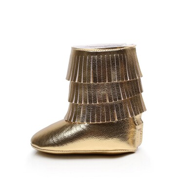 Βρεφικά μποτάκια για μωρά με θηλιά Fringe Hook Boot για αγόρια για νεογέννητο First Walkers PU Δερμάτινο μωρό μοκασίνιο σουέτ Μποτάκι για βρέφη