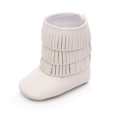 Βρεφικά μποτάκια για μωρά με θηλιά Fringe Hook Boot για αγόρια για νεογέννητο First Walkers PU Δερμάτινο μωρό μοκασίνιο σουέτ Μποτάκι για βρέφη