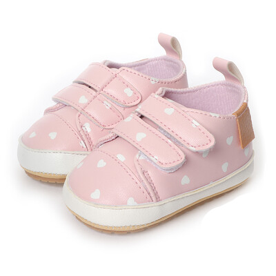 Pantofi de plimbare pentru bebeluși Pantofi casual din PU Cauciuc anti-alunecare Sugari Băieți Fete Primii pastori 0-18 luni