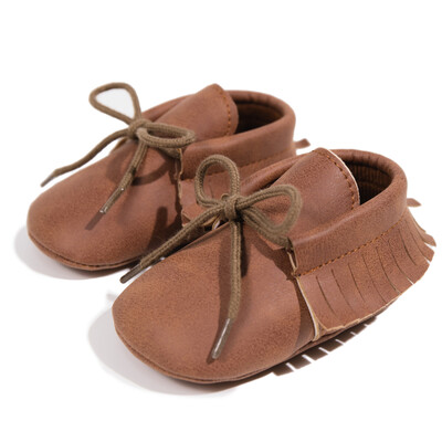 KIDSUN Pantofi pentru bebeluși nou-născut clasici cu șireturi pentru bebeluș băiat fată pantofi ocazional PU cu talpă moale pantofi pentru sugari pentru copii mici 7 culori