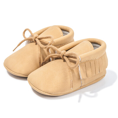 KIDSUN Pantofi pentru bebeluși nou-născut clasici cu șireturi pentru bebeluș băiat fată pantofi ocazional PU cu talpă moale pantofi pentru sugari pentru copii mici 7 culori