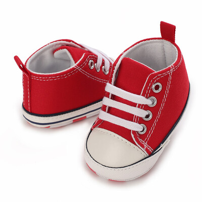 ΝΕΑ 0-18 εκατομμυρίων βρεφικών παπουτσιών κοριτσιών First Walkers Βρεφικά νήπια Αντιολισθητική μαλακή σόλα Κλασικά παιδικά παπούτσια για νεογέννητα αναπνεύσιμα αθλητικά παπούτσια