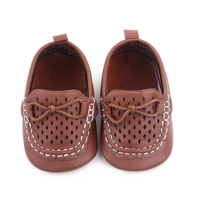 Modne cool dječje cipele Mekani gumeni potplat Dječaci koji prvi put hodaju Nove proljetne jesenske PU ležerne cipele za malu djecu