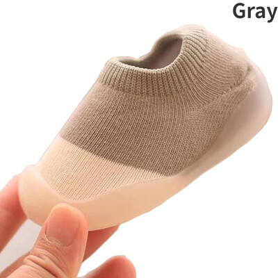 Baby Toddler First Walker Βρέφη Αγόρια Κορίτσια Παιδικά Λαστιχένια Μαλακή Σόλα Δάπεδο Ξυπόλητα Casual Παπούτσια Πλεκτά Μποτάκια Αντιολισθητικά