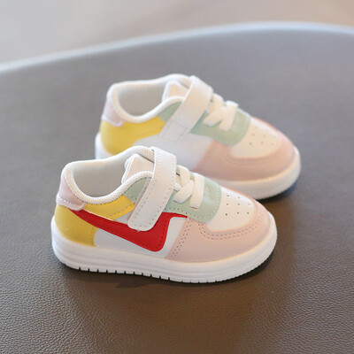 Zīdaiņu apavi jaundzimušajiem zīdaiņiem, gadījuma, plakani, apaļi purngali, stilīgi zēni, meitenes, kokvilnas zole, PU ādas kedas, pirmie staigātāji, sporta