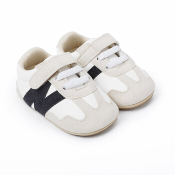 Meckior Newborn Baby Sneakers Letter Patchwork Baby Casual Παπούτσια Αντιολισθητικά Εκατό νήπια Βρεφικά Αγόρια Κοριτσίστικα Παπούτσια 0-18 μηνών