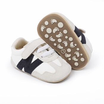 Meckior Newborn Baby Sneakers Letter Patchwork Baby Casual Παπούτσια Αντιολισθητικά Εκατό νήπια Βρεφικά Αγόρια Κοριτσίστικα Παπούτσια 0-18 μηνών