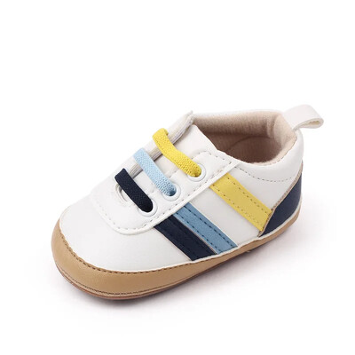 Novorođenčad Cipele za dječake Mekani potplat Cipele za dječji krevetić Sportske tenisice za dojenčad Neklizajuće čvrste prve hodalice za 1 godinu 0-18 mjeseci