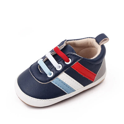Novorođenčad Cipele za dječake Mekani potplat Cipele za dječji krevetić Sportske tenisice za dojenčad Neklizajuće čvrste prve hodalice za 1 godinu 0-18 mjeseci