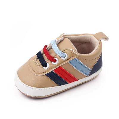 Novorođenčad Cipele za dječake Mekani potplat Cipele za dječji krevetić Sportske tenisice za dojenčad Neklizajuće čvrste prve hodalice za 1 godinu 0-18 mjeseci