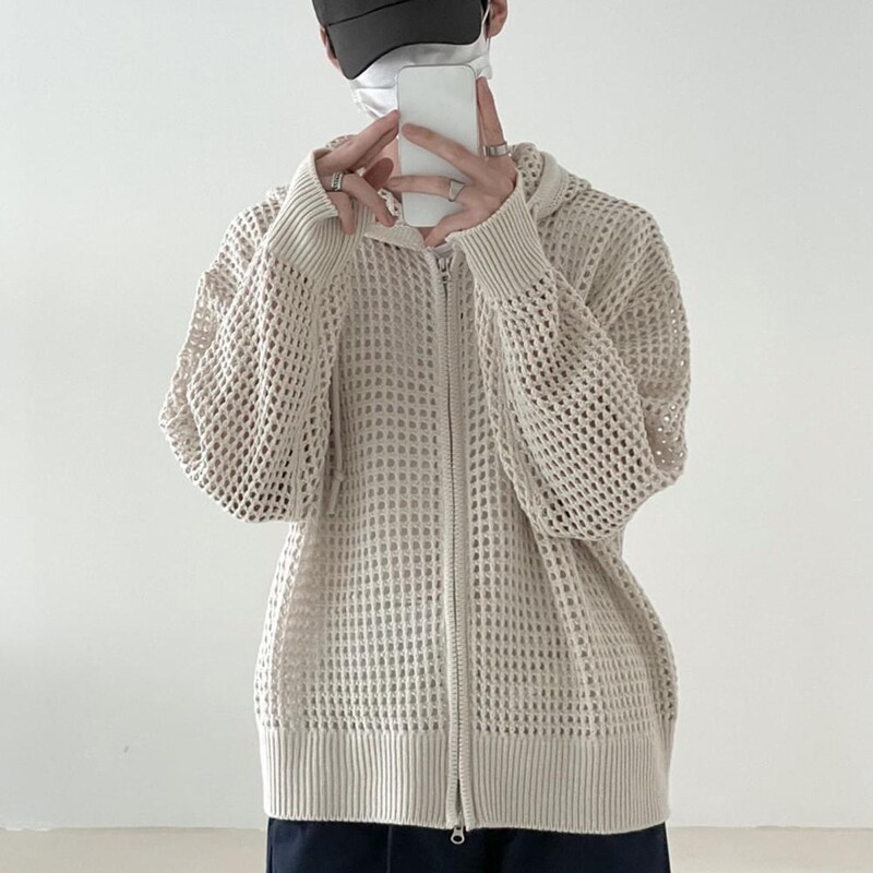 Dobs dizains vīriešu jaka ar kapuci Hip Hop jaka Stilīga vīriešu ziemas jaka ar dobu dizainu ar rāvējslēdzēju aizdare Vīriešu kapuci