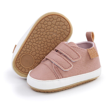 Meckior Baby Boys Girls Shoes Classic Unisex PU Δερμάτινο Παιδικό Σόλα Αντιολισθητικό First Walkers Βρεφικά παπούτσια μοκασίνια