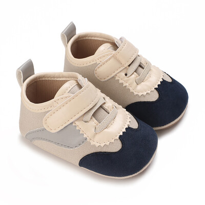 Kedvezményes divatos klasszikus babacipő puha PU alkalmi sportcipő gumi talpú csúszásgátló és kényelmes baba sétacipő