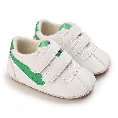 Kedvezményes divatos klasszikus babacipő puha PU alkalmi sportcipő gumi talpú csúszásgátló és kényelmes baba sétacipő