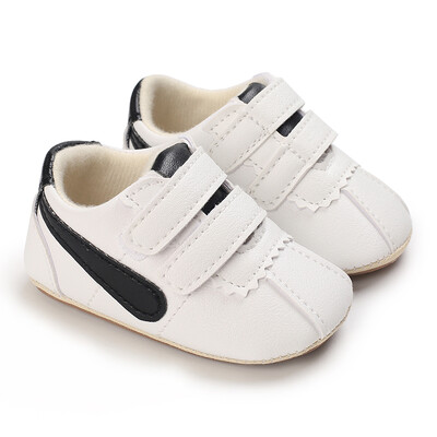 Kedvezményes divatos klasszikus babacipő puha PU alkalmi sportcipő gumi talpú csúszásgátló és kényelmes baba sétacipő