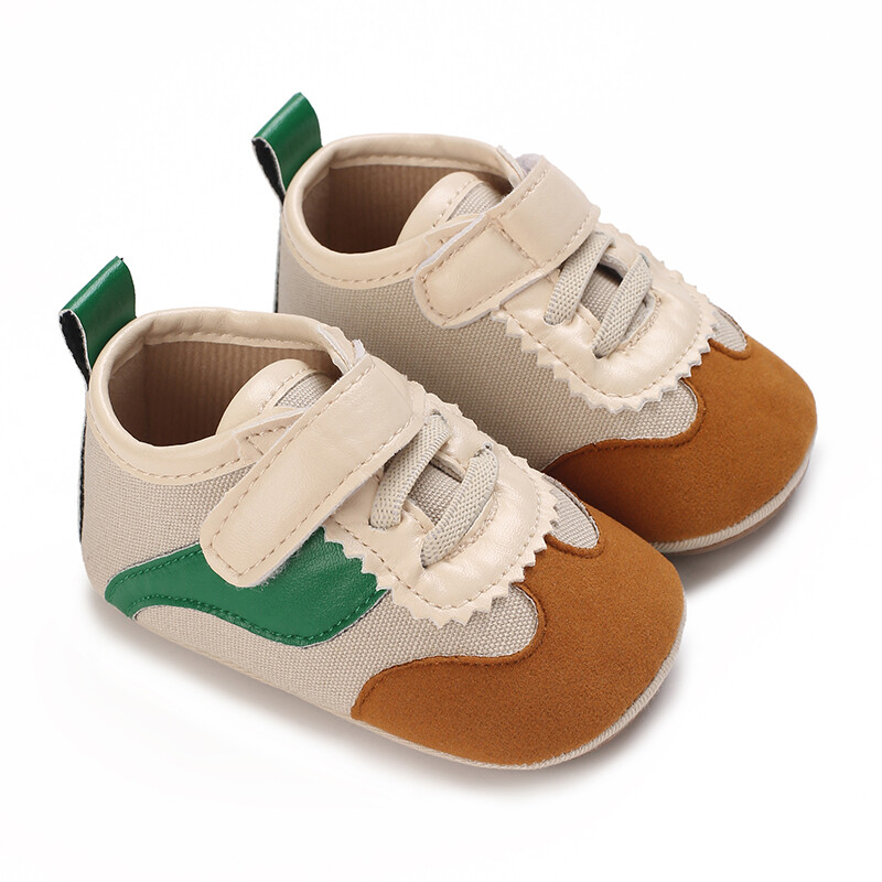 Kedvezményes divatos klasszikus babacipő puha PU alkalmi sportcipő gumi talpú csúszásgátló és kényelmes baba sétacipő