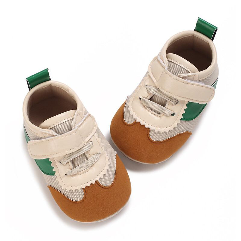 Kedvezményes divatos klasszikus babacipő puha PU alkalmi sportcipő gumi talpú csúszásgátló és kényelmes baba sétacipő