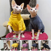 Zimné teplé oblečenie pre mačky Sphynx, pohodlné rolákové oblečenie pre šteniatka a mačiatka, sveter Sphynx pre malé psy a mačky, oblečenie pre čivavu a mopsa