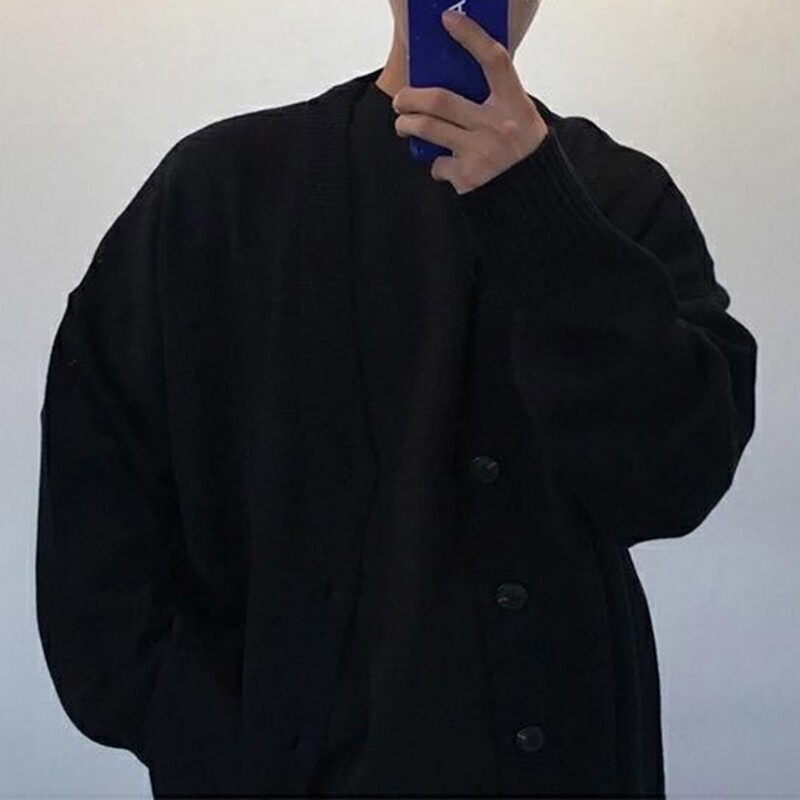 Moderns jakas džemperis Ērts adīšanas jaciņš V veida kakla aukstumizturīgs rudens ziemas ikdienas tīras krāsas trikotāžas jakas mētelis