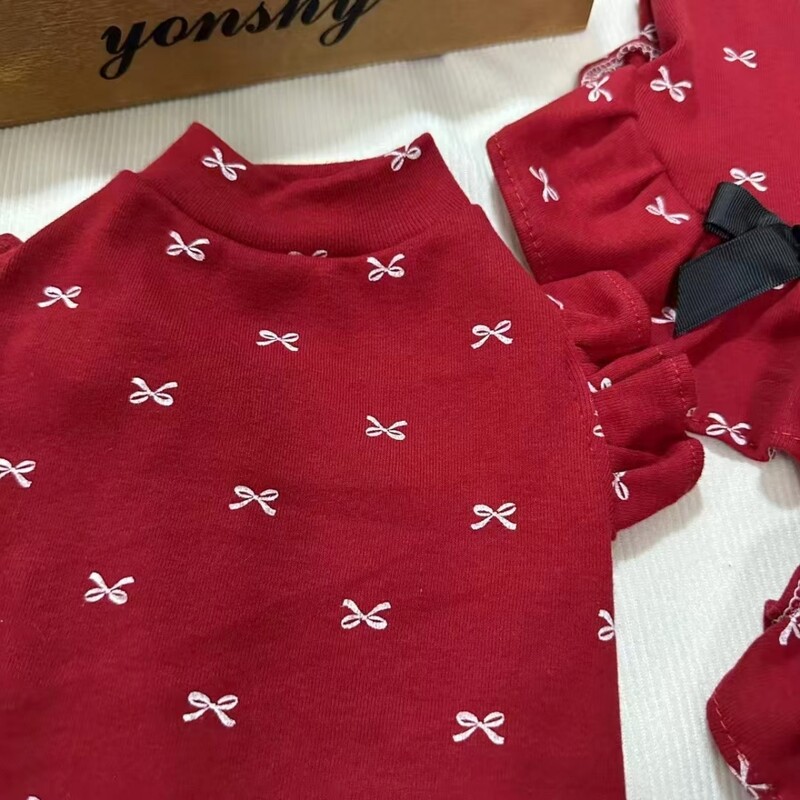 Salda kleita ar lidojošām piedurknēm priekš Sfinksas kaķa pavasara sarkana kokvilnas T-krekls ar banti kaķēniem ar īsām piedurknēm atpūtas apģērbs Devon Rex