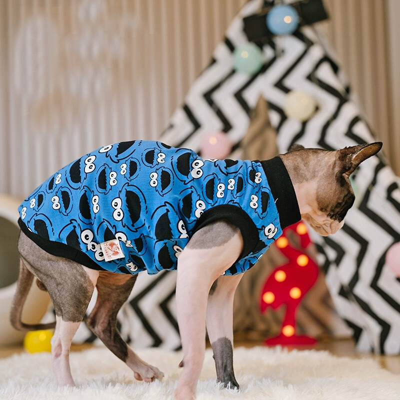 Sphynx Vest Ρούχα για κατοικίδια για γάτες Sphinx Πουκάμισο με κουκούλες χωρίς τρίχες γάτας Sphynx Devon Rex Κοστούμια Μαλακά ζεστά ρούχα για γάτες σκύλους
