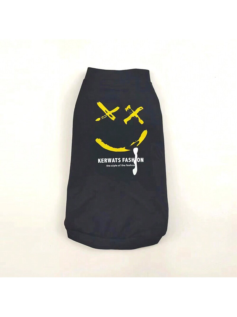 Sfinx de primăvară și de vară haine pentru pisici fără păr Literă frumoasă cu fața zâmbitoare imprimată de ultimă generație maiuu subțire Devon Konis fund de pisică