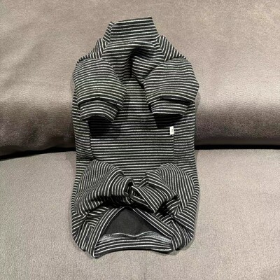 Pamučna majica dugih rukava za mačke u proljeće zima Meka poddlaka za mačke sfinks mačka Topli kombinezon od flisa na pruge za mačiće