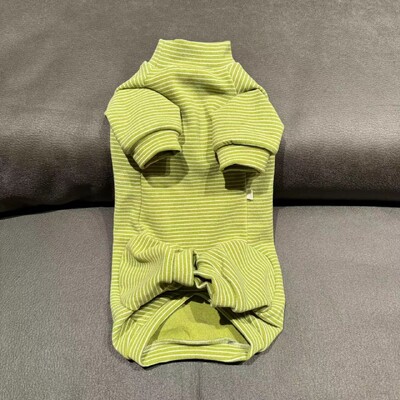 Pamučna majica dugih rukava za mačke u proljeće zima Meka poddlaka za mačke sfinks mačka Topli kombinezon od flisa na pruge za mačiće