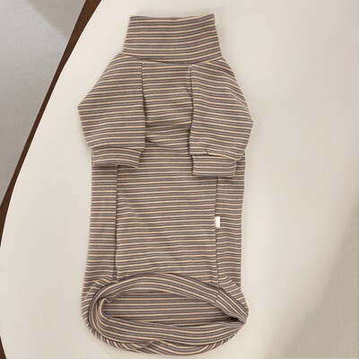 Pamučna majica dugih rukava za mačke u proljeće zima Meka poddlaka za mačke sfinks mačka Topli kombinezon od flisa na pruge za mačiće