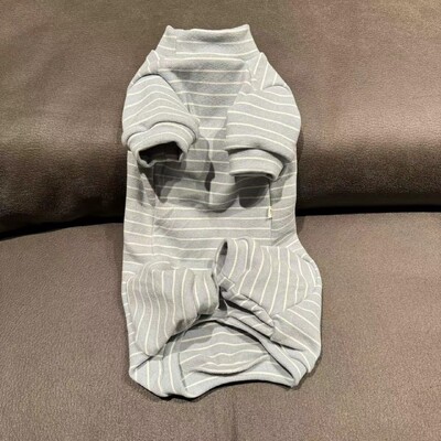 Pamučna majica dugih rukava za mačke u proljeće zima Meka poddlaka za mačke sfinks mačka Topli kombinezon od flisa na pruge za mačiće