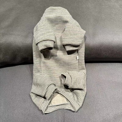 Pamučna majica dugih rukava za mačke u proljeće zima Meka poddlaka za mačke sfinks mačka Topli kombinezon od flisa na pruge za mačiće