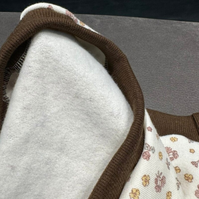 Topli džemper od flisa za odjeću za mačke Sphynx Zimski mekani kaput s cvjetnim motivima za ženske mačke Mačiće Debeli džemper za devon rex tkaninu