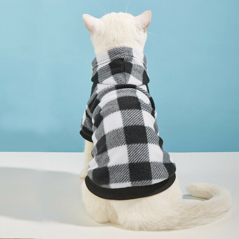 Pleds ziema silts mājdzīvnieku suns kaķu apģērbs kapuces Džemperis apģērbs kucēna mētelis jaka Jauks kucēna apģērbs mājdzīvnieku jaka mētelis