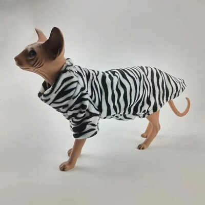 Pulover de pisică pentru iarnă Sphynx Pulover cald de culoare solidă pentru animale de companie pentru pisoi Haine pentru cățeluși din lână moale ținute pentru pisici fără păr
