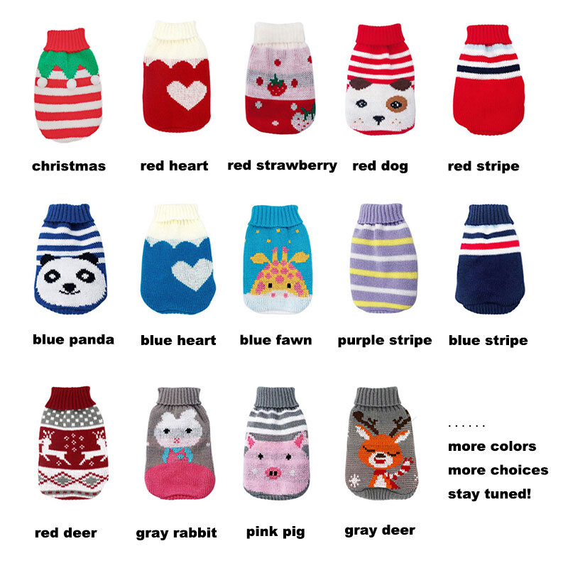 Crăciun pisica câine pulover pulover haine de iarnă pentru câini pentru câini de talie mică chihuahua cățelu vest îmbrăcăminte caldă pentru animale de companie haine tricotate pisici
