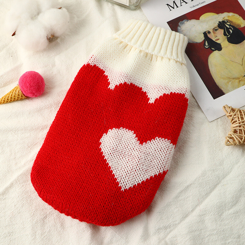 Crăciun pisica câine pulover pulover haine de iarnă pentru câini pentru câini de talie mică chihuahua cățelu vest îmbrăcăminte caldă pentru animale de companie haine tricotate pisici