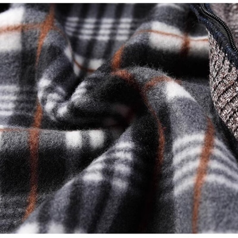 Rudens ziema jauns trikotāžas vilnas džemperis vīriešu modes Slim Fit jaciņš Vīriešu kausāls džemperi mēteļi vienkrāsains, biezs vīriešu džemperis