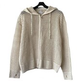 Vīriešu mētelis ar kapuci ar kapuci hiphopa jaka Stilīga vīriešu ziemas jaka ar dobu dizainu ar rāvējslēdzēja aizdari Vīriešu trikotāžas jaka