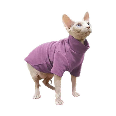 Haine pentru pisici Sphynx Sphynx cu gât țestoasă Jachetă pentru pisoi fără păr Iarnă caldă pisici Pulover Tinute pentru animale de companie Costume chihuahua Salopetă pentru câini