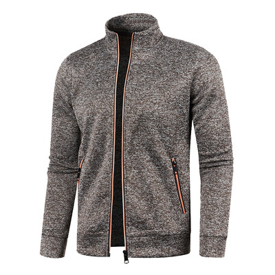 Zimski topli džemperi za muškarce Pleteni kardigani Džemperi Flis jakne Kaputi Luksuzna pletena odjeća Tanke majice s visokim ovratnikom Gornja odjeća