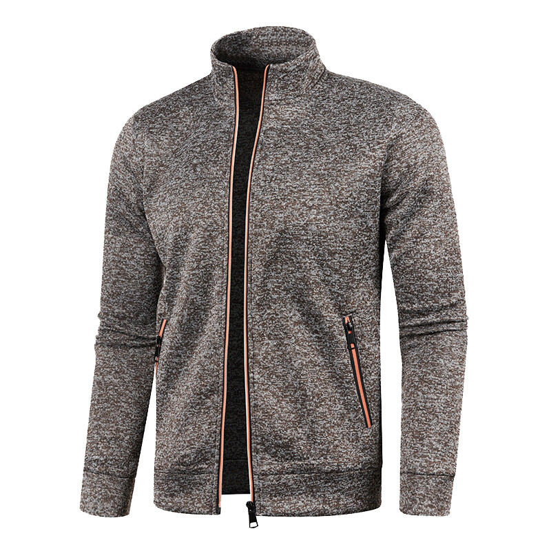 Zimski topli džemperi za muškarce Pleteni kardigani Džemperi Flis jakne Kaputi Luksuzna pletena odjeća Tanke majice s visokim ovratnikom Gornja odjeća