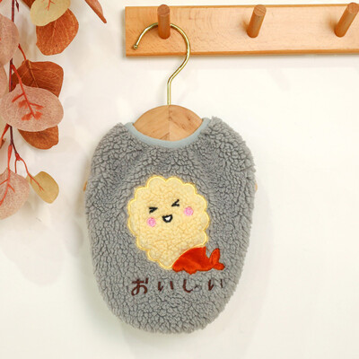 Téli kiskutya macskaruhák meleg polár kisállatkabát pulóver Aranyos nyomtatott Cosplay ruházat macskáknak Sfinx cica chat ropa para gatos