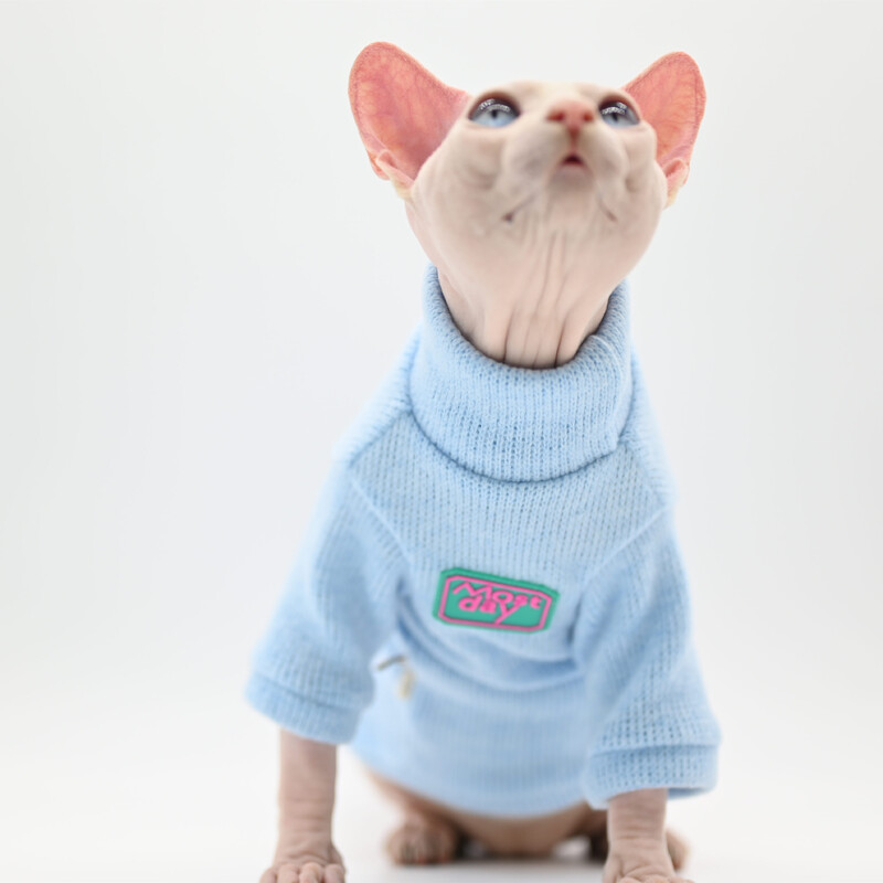 Sphynx Cat Clothes silts un mīksts kaķu džemperis bez matiem, Devonas kaķu apģērbs, Kornvolas kaķu apģērbs, Pētera kaķa apģērbs kaķu apģērbs