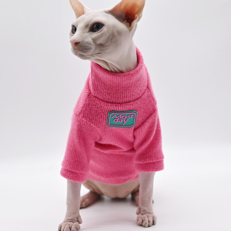 Sphynx Cat Clothes silts un mīksts kaķu džemperis bez matiem, Devonas kaķu apģērbs, Kornvolas kaķu apģērbs, Pētera kaķa apģērbs kaķu apģērbs