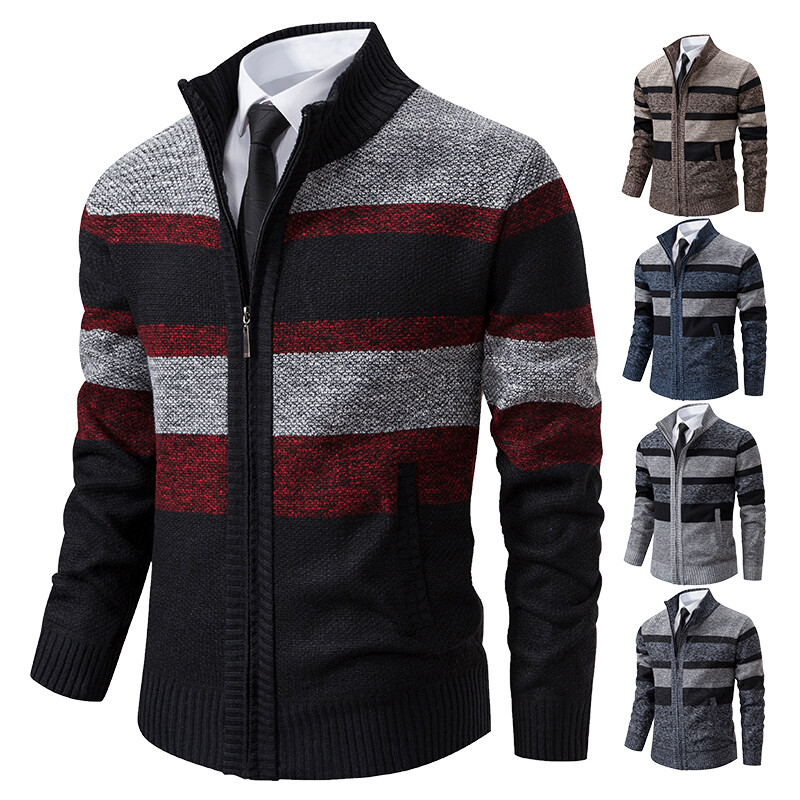 Πουλόβερ χειμωνιάτικη ζακέτα Ανδρικά ρούχα 2023 Άνοιξη φθινόπωρο Νέος γιακάς με στάσιμες τάσης Koreab Casual πουλόβερ Hombre Jumpers
