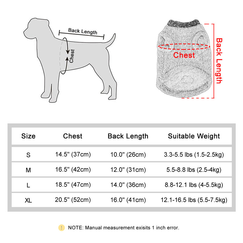 Haina moale pentru pisici, fleece caldă, cățeluș, pisică, pulover, haine, tricou gros, haină de iarnă pentru animale de companie, jachetă chihuahua Yorkshire